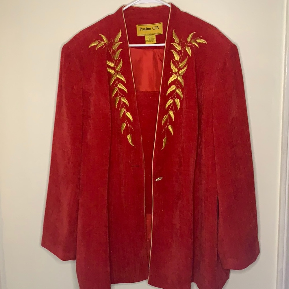 Red blazer